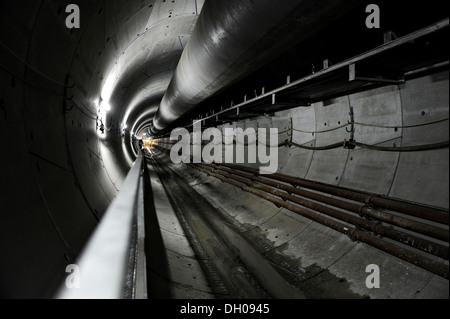 Die Baustelle des einen u-Bahn tunnel Stockfoto