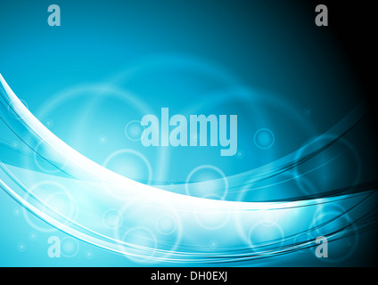 Vektor-Wellen und Kreise. EPS 10 Abbildung Stockfoto