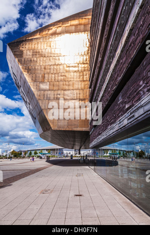 Das Wales Millennium Centre in Cardiff Bay. Stockfoto