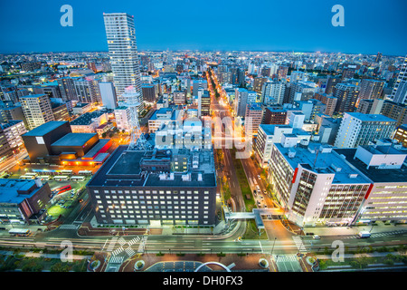 Stadtbild von Sapporo, Japan. Stockfoto