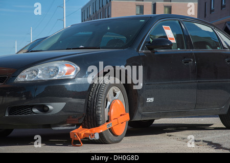 Rad Boot, Verkehrsverstoß Stockfoto