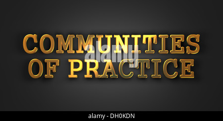Communities of Practice. Pädagogisches Konzept. Stockfoto