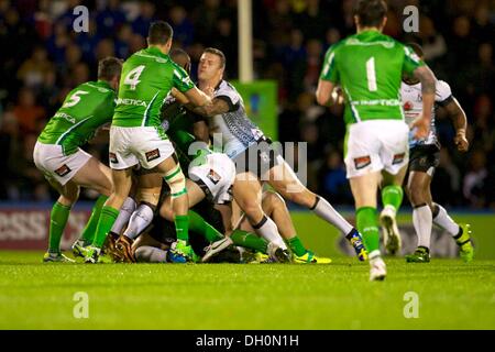 Rochale, UK. 28. Oktober 2013. Apirana Pewhairangi (Irland und Parramatta Eels) während der Rugby League World Cup Gruppe A Spiel zwischen Fidschi und Irland vom Spotland Stadium. Bildnachweis: Aktion Plus Sport/Alamy Live-Nachrichten Stockfoto