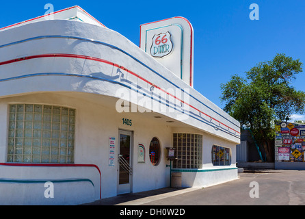 Die 66 Diner an der Central Avenue (alte Route 66), Albuquerque, New Mexico, USA Stockfoto