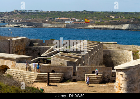 Festung von La Mola, in der Nähe von Maó, Mahon, Insel Menorca, Balearen, Spanien, Süd-Europa Stockfoto