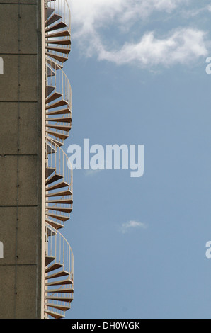 Feuerleiter Treppen, Sassnitz, Rügen, Mecklenburg-Vorpommern Stockfoto