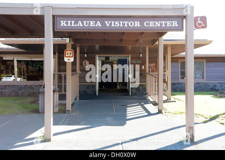 Besucherzentrum der Kilauea auf Hawaii Volcanoes Nationalpark, Big Island, Hawaii, USA Stockfoto