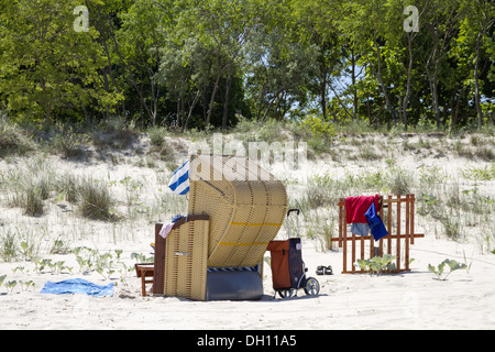 Strand in Ahlbeck auf Usedom Stockfoto