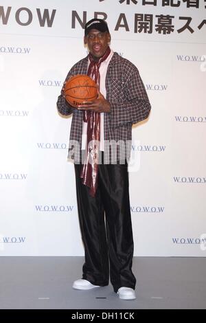 Tokio, Japan. 25. Oktober 2013. Dennis Rodman Basketball: Dennis Rodman besucht Pressekonferenz die NBA Season Opener Special auf WOWOW TV-Programm in Tokio, Japan. © Motoo Naka/AFLO/Alamy Live-Nachrichten Stockfoto