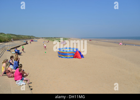 Ingoldmells Beach, Ingoldmells, Skegness, Lincolnshire, England, Vereinigtes Königreich Stockfoto