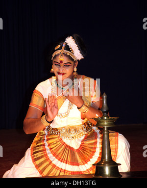 Traditionellen Tanzformen von Kerala Stockfoto