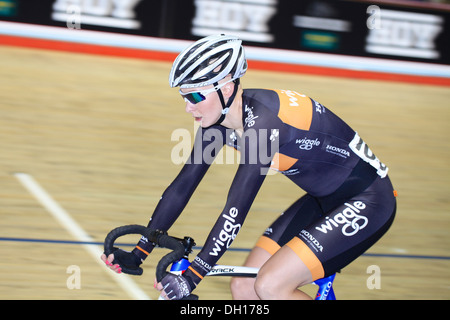 2013/14 Revolution Serie Runde 1, Manchester. Joanna Rowsell Stockfoto