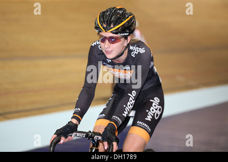 2013/14 Revolution Serie Runde 1, Manchester. Laura Trott Stockfoto