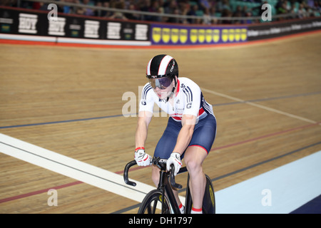 2013/14 Revolution Serie Runde 1, Manchester. Philip Hindes Stockfoto