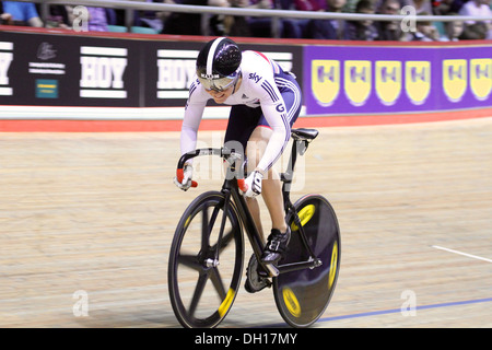 2013/14 Revolution Serie Runde 1, Manchester. Jessica Varnish Stockfoto