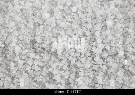 Natürliches Salz mit großen Kristallen. Hintergrund Stockfoto
