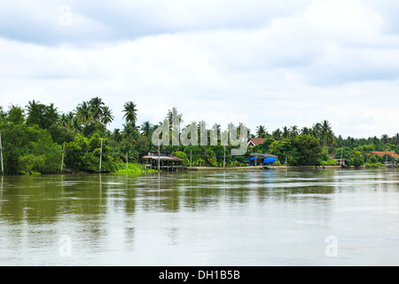 Mae Klong Fluss, Samutsongkhram Provinz in Thailand. Stockfoto