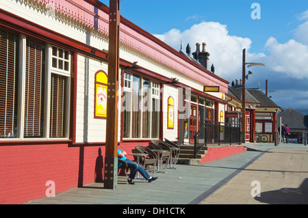 Railway Station, Aviemore, Highland, Schottland, UK Stockfoto