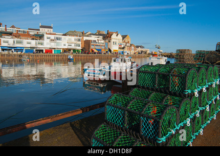 Bridlington Harbour, North Yorkshire, England Stockfoto
