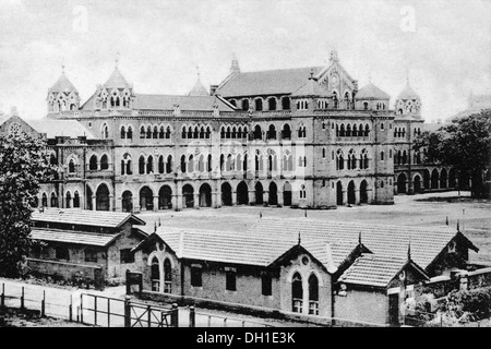 Elphinstone High School Bombay Mumbai Maharashtra Indien Asien Indisch Asiatisch alter Jahrgang 1900s Bild Stockfoto