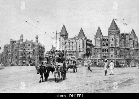 Alte vintage 1900s Hotel Majestic & waterloo Villen colaba Bombay Mumbai Maharashtra Indien - Aja 183434 Stockfoto