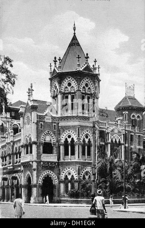 Foto des alten Jahrgangs 1900s von J N Petit Institute, Hornby Road, D N Road, Bombay, Mumbai Maharashtra, Indien, Asien Stockfoto