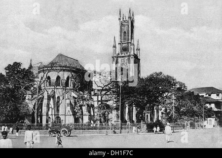 Alte Vintage 1900s St thomas Kathedrale bombay mumbai maharashtra Indien - aja 183501 Stockfoto