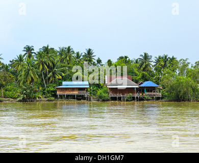 Mae Klong Fluss, Samutsongkhram Provinz in Thailand. Stockfoto