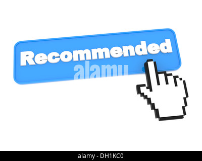 Web-Taste - empfehlen. Stockfoto