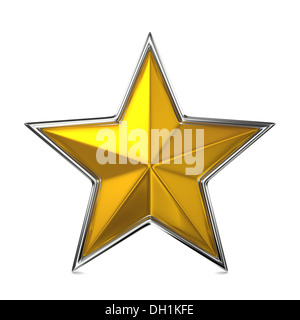 Goldener Stern, Belohnung Cocept. Stockfoto
