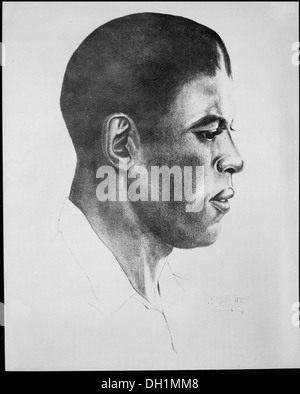 Ein formelles Porträt von Roland Hayes, einem bekannten afroamerikanischen Tenor. Hayes leistete bedeutende Beiträge zur Welt der Oper und der klassischen Musik und erlangte international Anerkennung als einer der berühmtesten Sänger seiner Zeit. Stockfoto