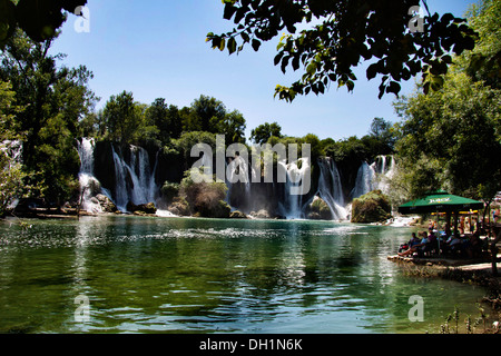 Kravice Wasserfälle Bosnien-Herzegowina Stockfoto