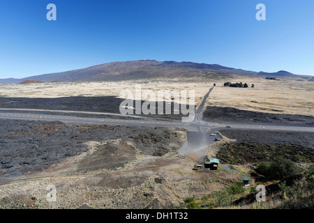 Mauna Kea Krater Landschaft, Schildvulkan, Big Island, Hawaii, USA Stockfoto