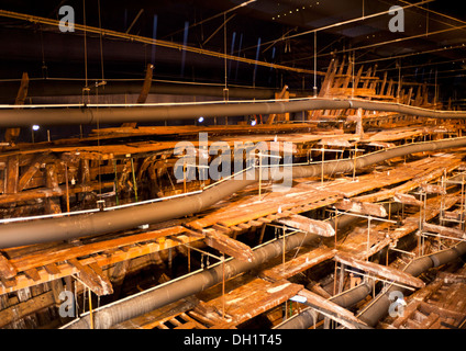 Mary Rose Museum - im neuen Mary Rose Museum in den historischen Werften in Portsmouth Hampshire England GB Europe Stockfoto