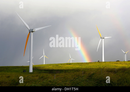 Wind Farm, Kohala Coast, Big Island, Hawaii, USA Stockfoto