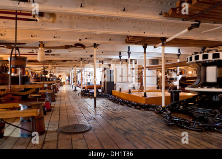 HMS Warrior in den Docks Portsmouth Historic Dockyard Portsmouth Hampshire England UK GB EU Europe Stockfoto