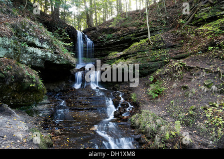 Horseshoe Falls, Munising, obere Halbinsel von Michigan, USA Stockfoto