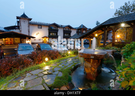 Hotel Golden Arrow, Lake Placid in den Adirondacks, Upstate New York, USA Stockfoto