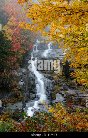 Silber-Kaskade, White Mountain National Forest, Hart es Location, New Hampshire 03575, USA Stockfoto