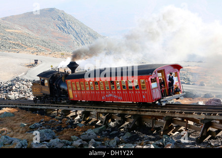 Mount Washington Steam Railway, New Hampshire, USA Stockfoto