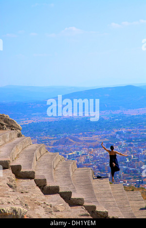 Theater, Bergama, Türkei, Asien. Stockfoto