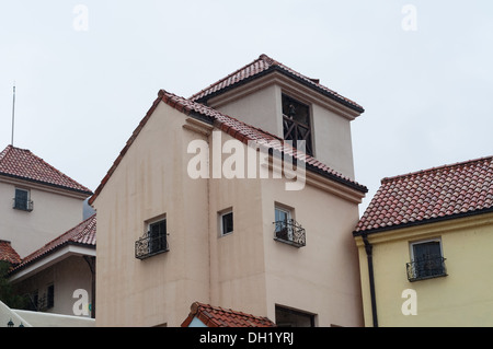 Die Gebäude der Petite France, eine Replik französische Stadt gebaut in Gapyeong, Südkorea. Stockfoto