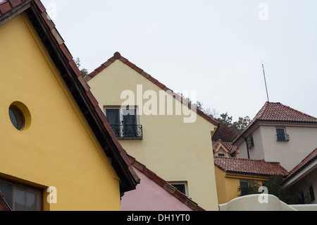 Die Gebäude der Petite France, eine Replik französische Stadt gebaut in Gapyeong, Südkorea. Stockfoto