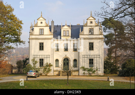 Villa Emmaus, Dresden, Sachsen, PublicGround Stockfoto