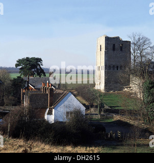 St. Leonards Turm, West Malling. Kent. Stockfoto