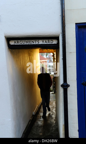 Gasse, Argumente Hof in der alten Fischerei Dorf von Whitby in North Yorkshire Stockfoto