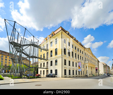 Stadtmuseum Dresden im Landhaus bauen, mit einer Feuertreppe, Dresden, Sachsen, Dresden, Sachsen, Deutschland Stockfoto