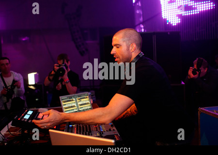 DJ Chris Liebing, Techno-Festival Mayday 2010 in der Westfalenhalle Concert Hall, Dortmund, Nordrhein-Westfalen Stockfoto