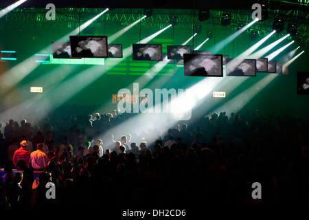 Techno-Festival Mayday 2010 in der Westfalenhalle Concert Hall, Dortmund, Nordrhein-Westfalen Stockfoto