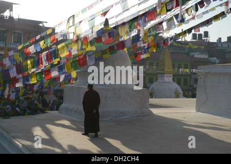 Nepal-tibetisch-buddhistischen Stupa in Boudha, Kathmandu. Stockfoto